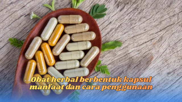 Obat herbal berbentuk kapsul